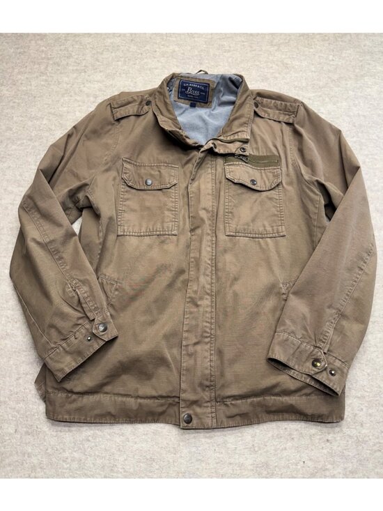 G.H. Bass & Co. Other - G.H. BASS & Co. Brown Military Style Full Zip Men's Jacket Size XL